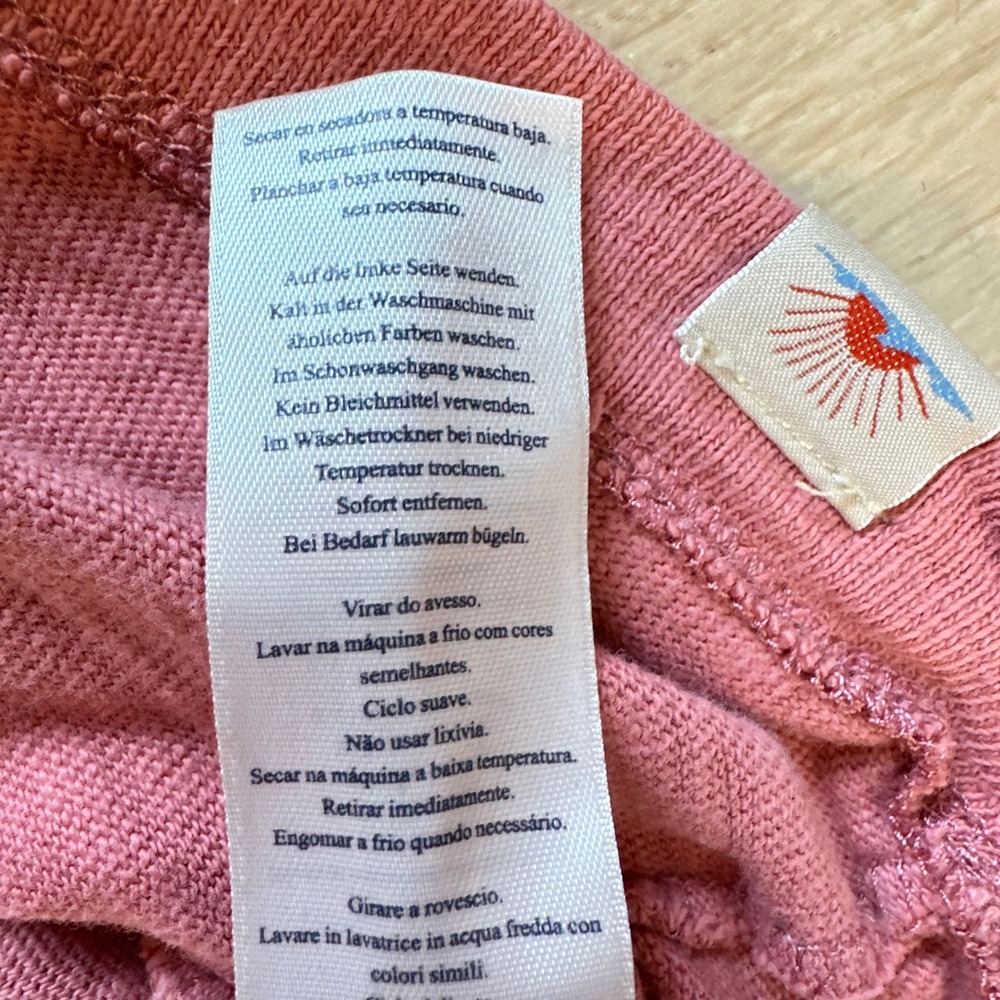 Faherty Sunwashed Organic Cotton V-Neck Top Womens Casual Size Medium Pink - Picture 7 of 11
